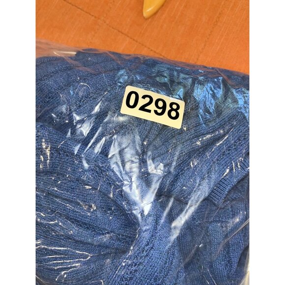 Betabrand  Womens Blue Ribbed Knit Hoodie Sweater L Large - Picture 11 of 11